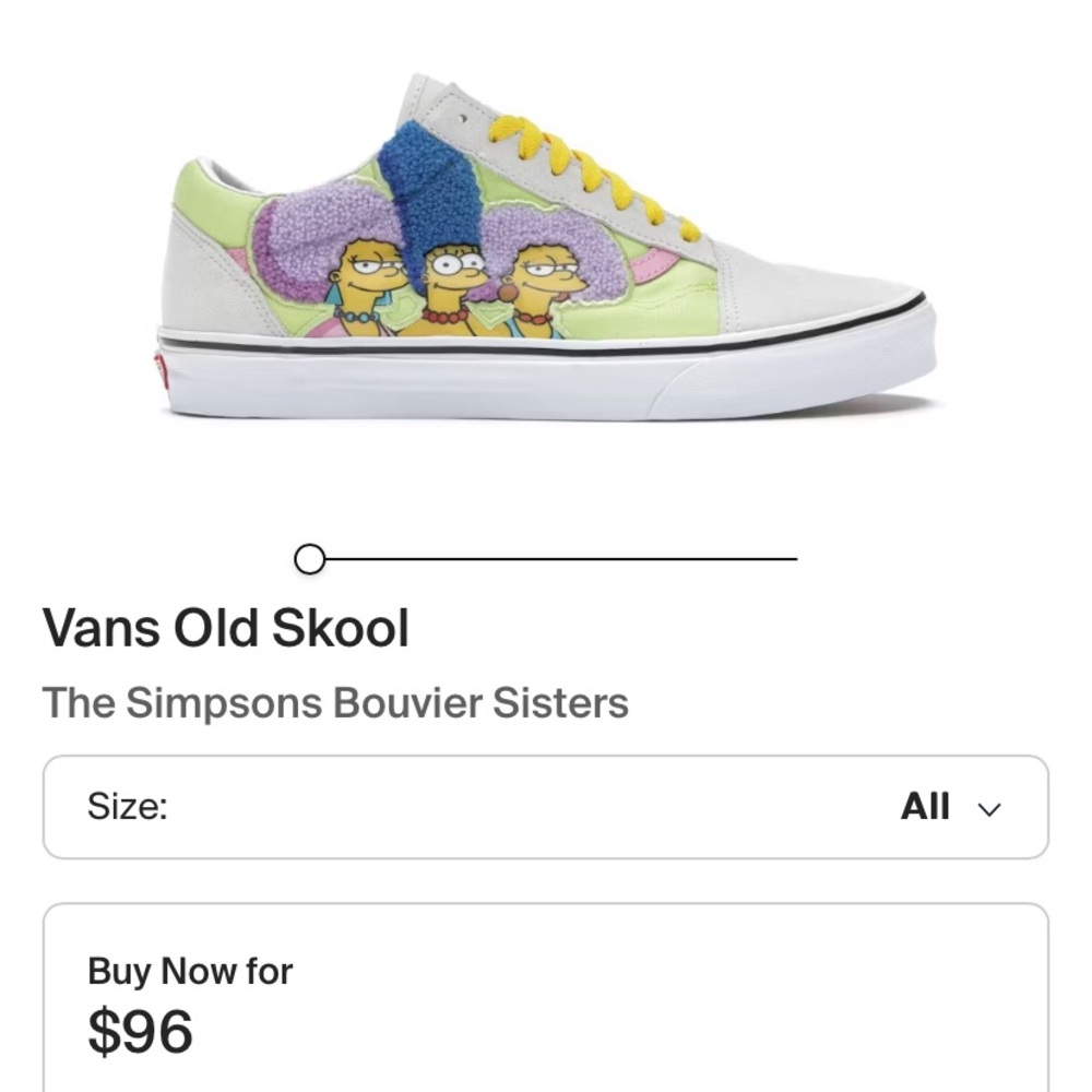 Vans Old Skool The Simpsons Bouvier Sisters Sneakers